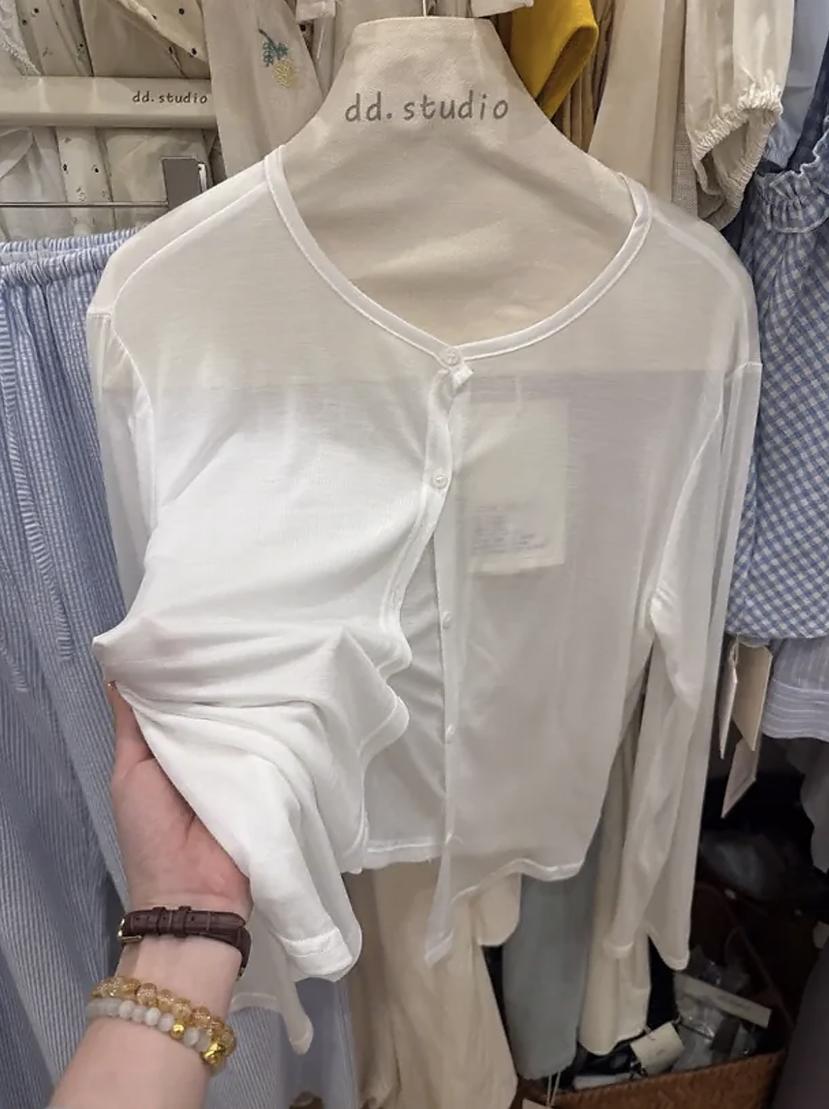 【dd】100莱塞尔天某丝 防晒开衫