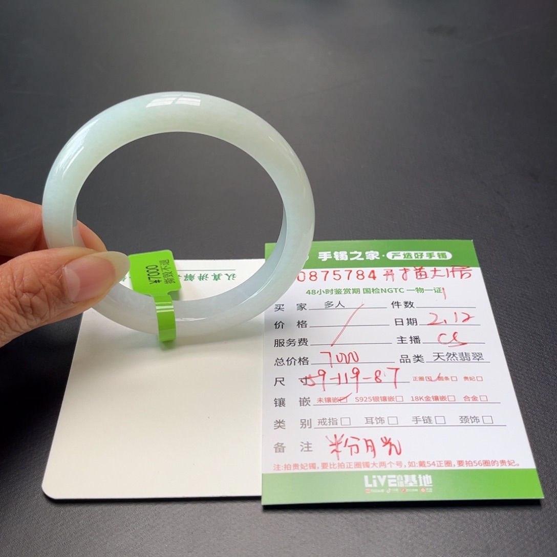 翡翠手镯未镶嵌多人