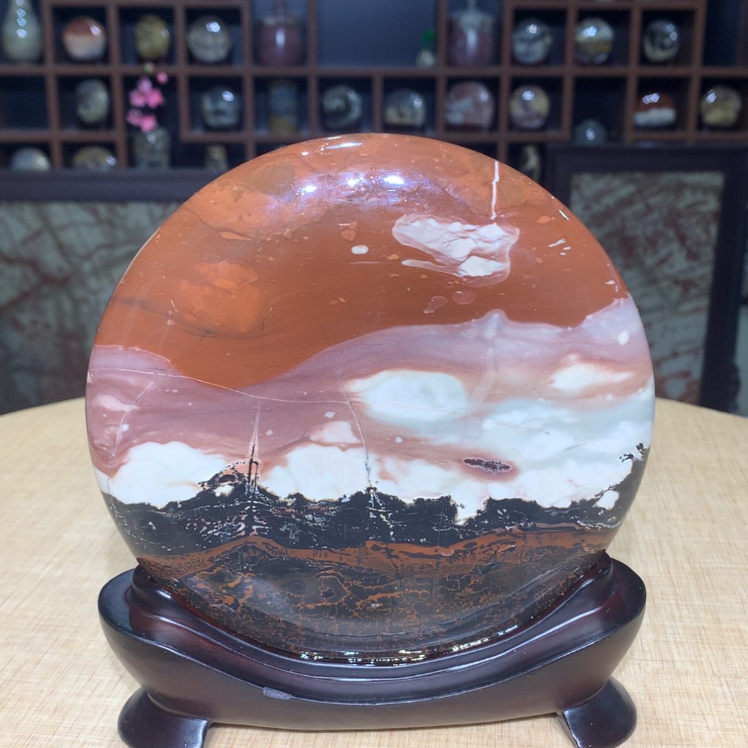 紫砂广西国画石，观赏收藏