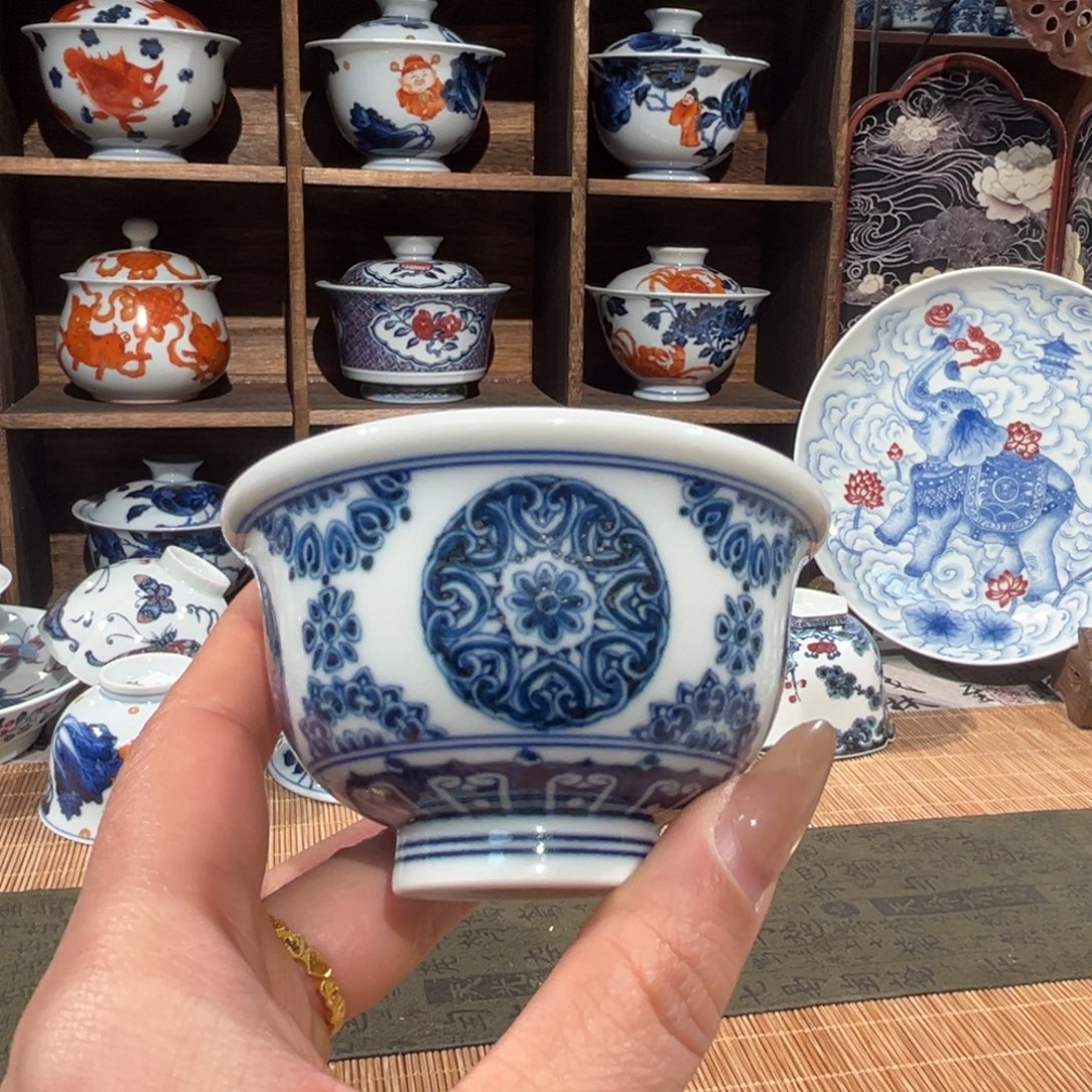 陶杯子景德镇陶瓷主人杯