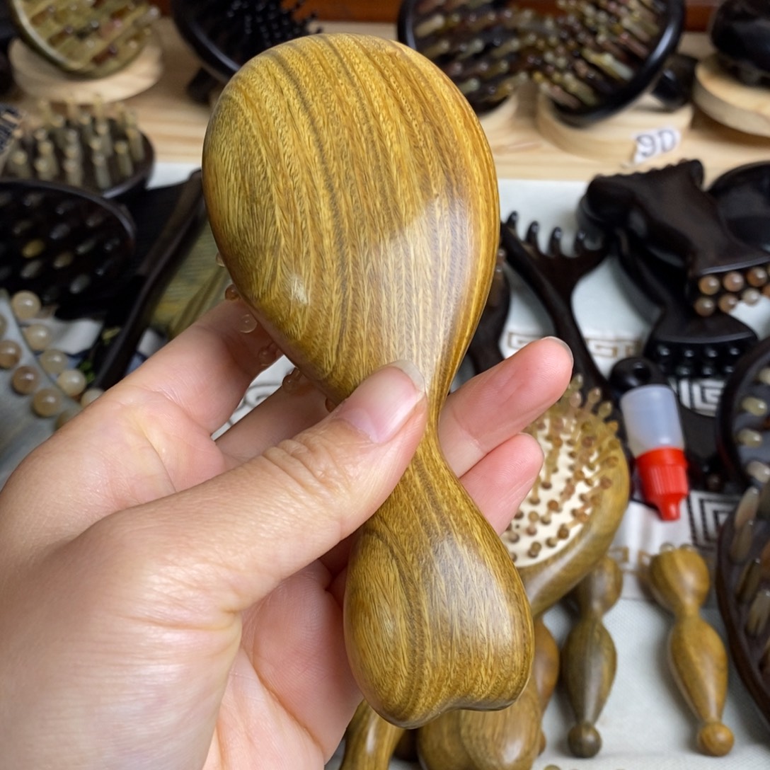 绿檀按摩梳子按摩