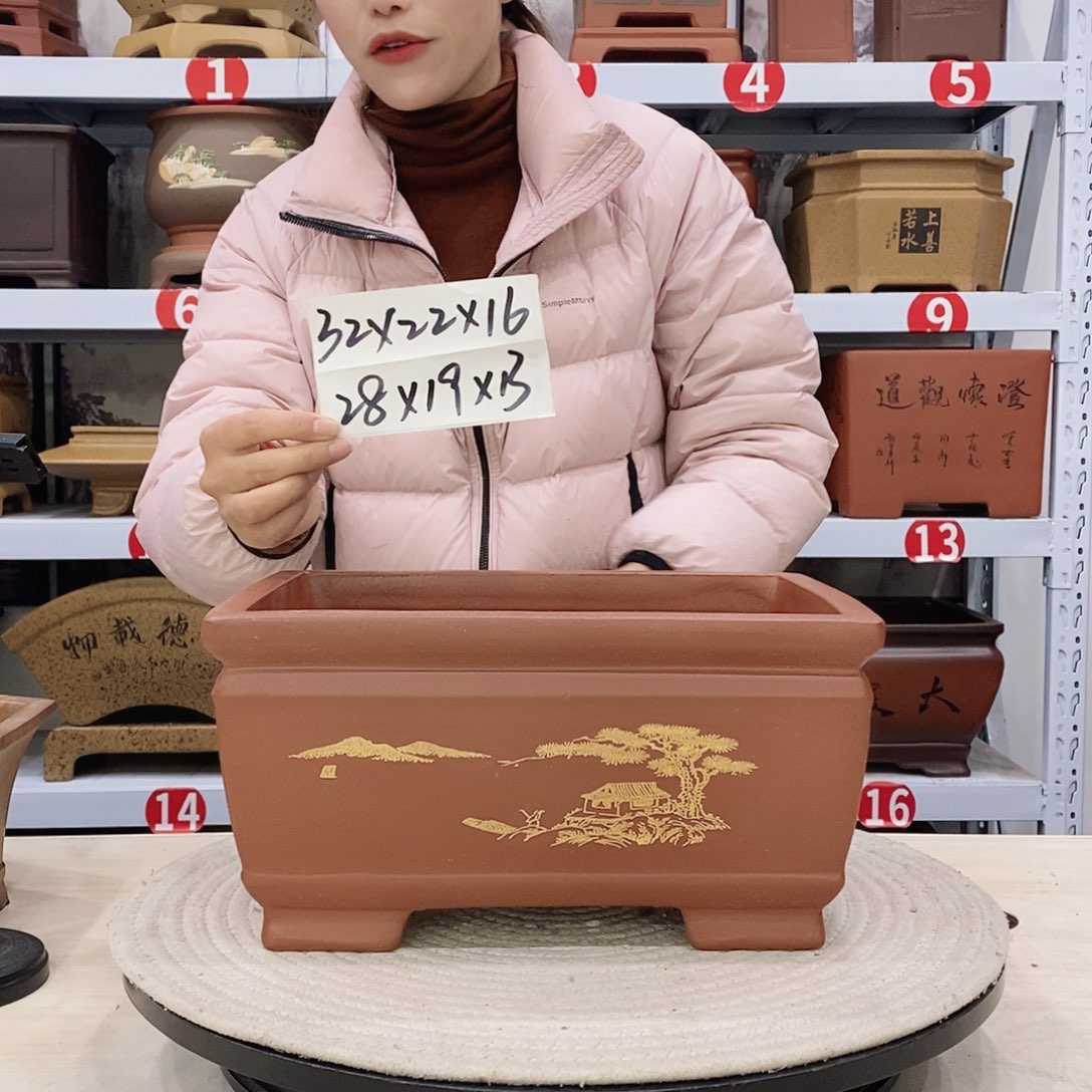 紫砂花盆紫砂花盆