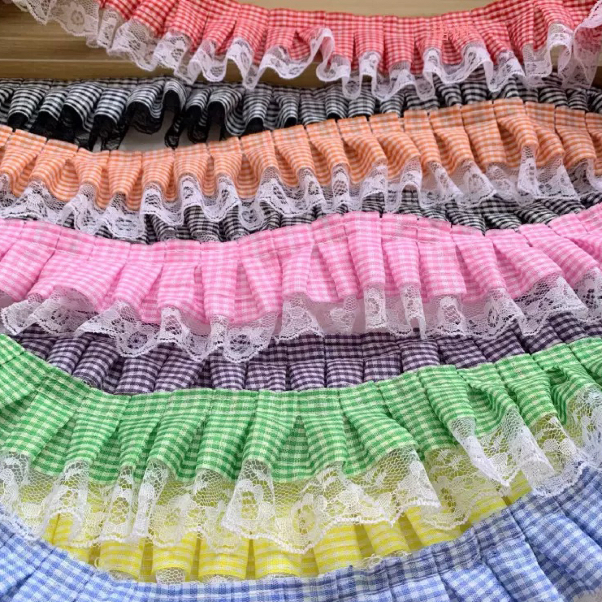 【兮子家】6厘米新款褶皱蕾丝花边创意手工diy材料