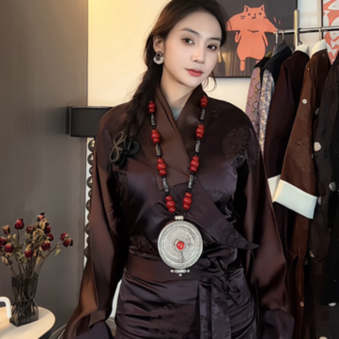 夏秋款藏式传统西式博拉裙子高级简约【西藏服】