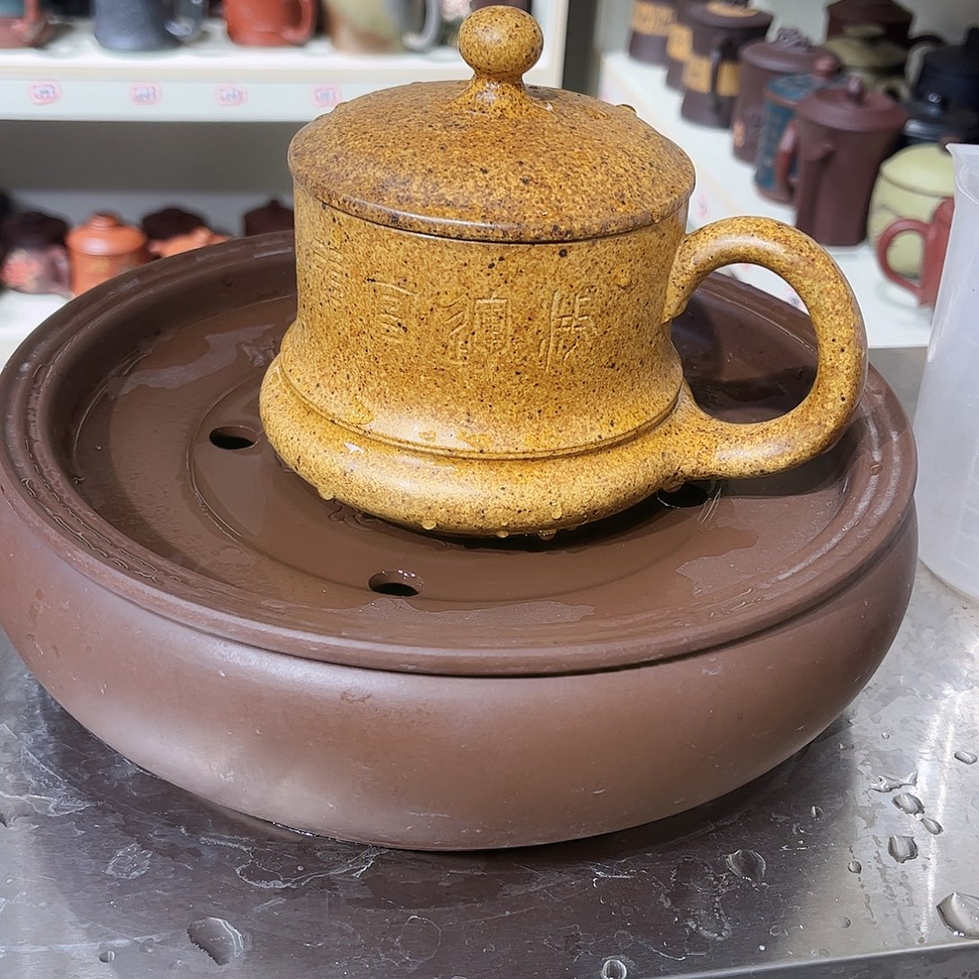 翱***翔紫砂茶杯手工制作