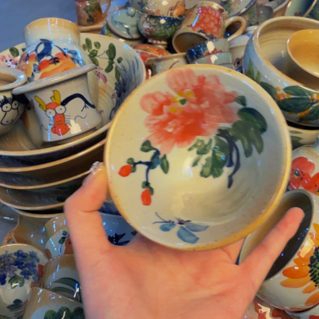 瓷片景德镇陶瓷手工手绘