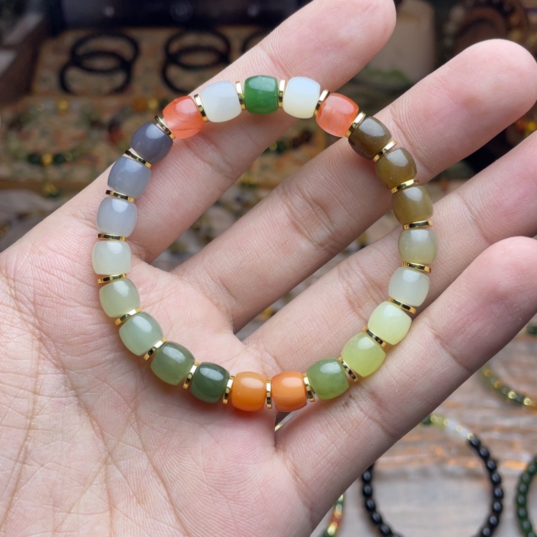 和田玉未镶嵌手链