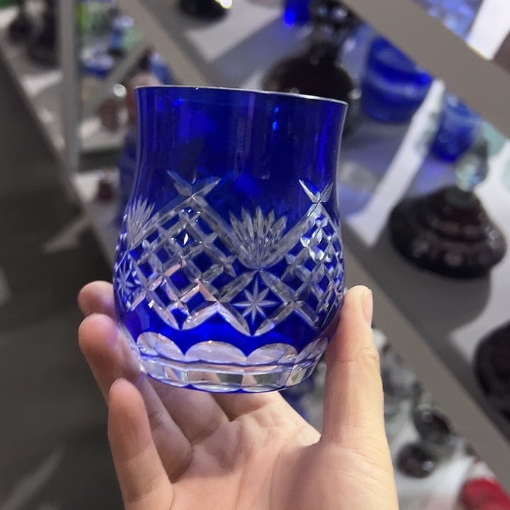 手柄款水晶玻璃微瑕一个