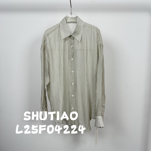 【SHUTIAO】2025夏季：新款小众设计款衬衫L25F04224