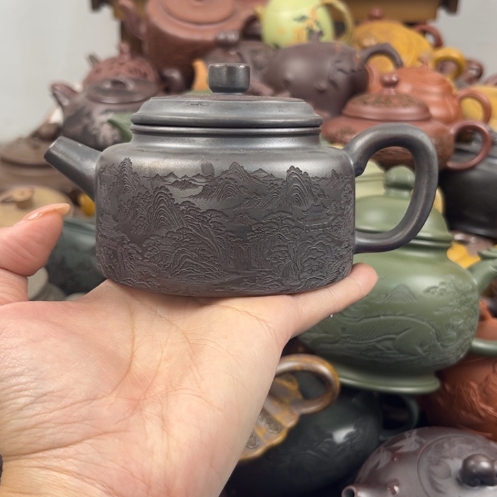 茶壶紫砂盖子微晃