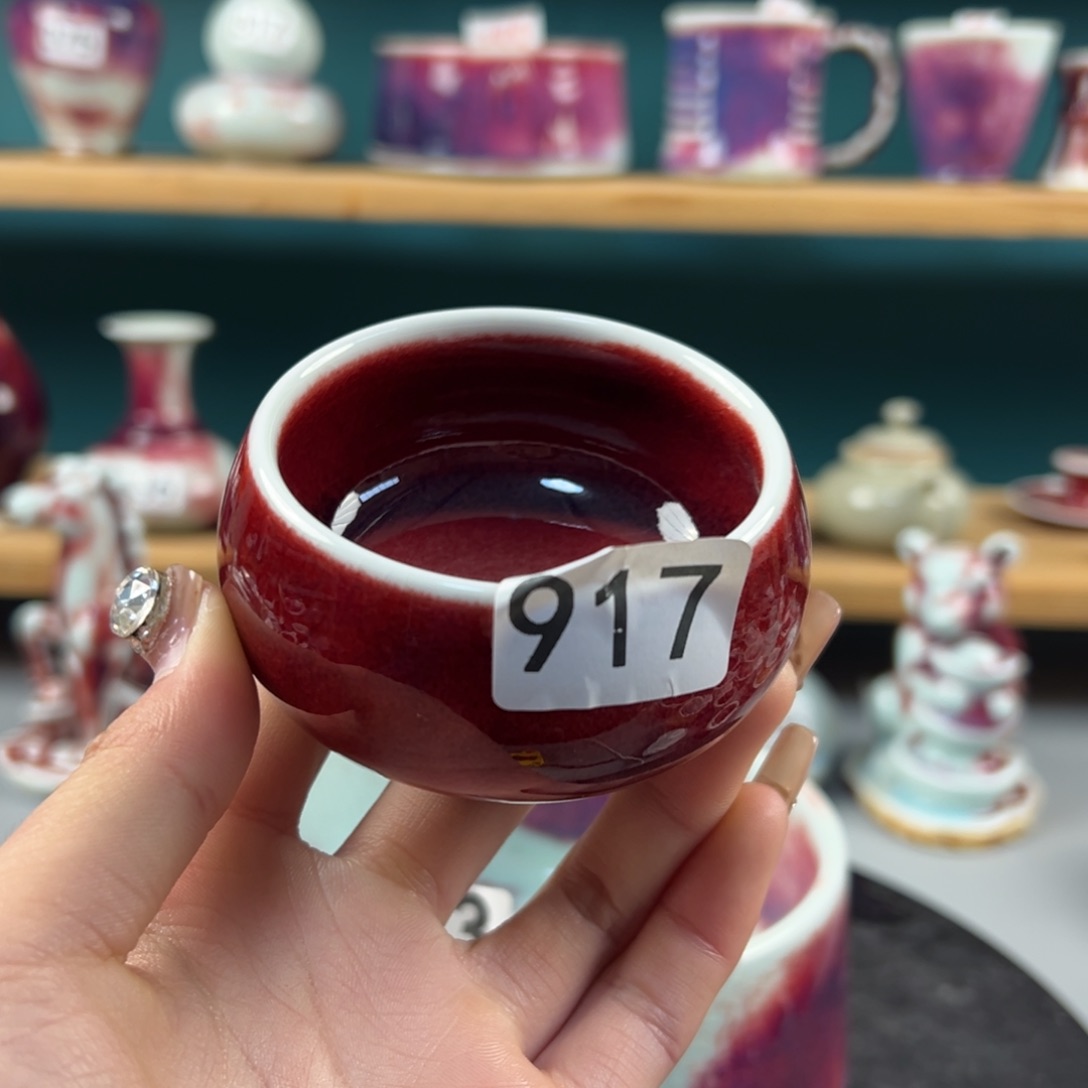 瓷片全品无暇主人杯纯手工