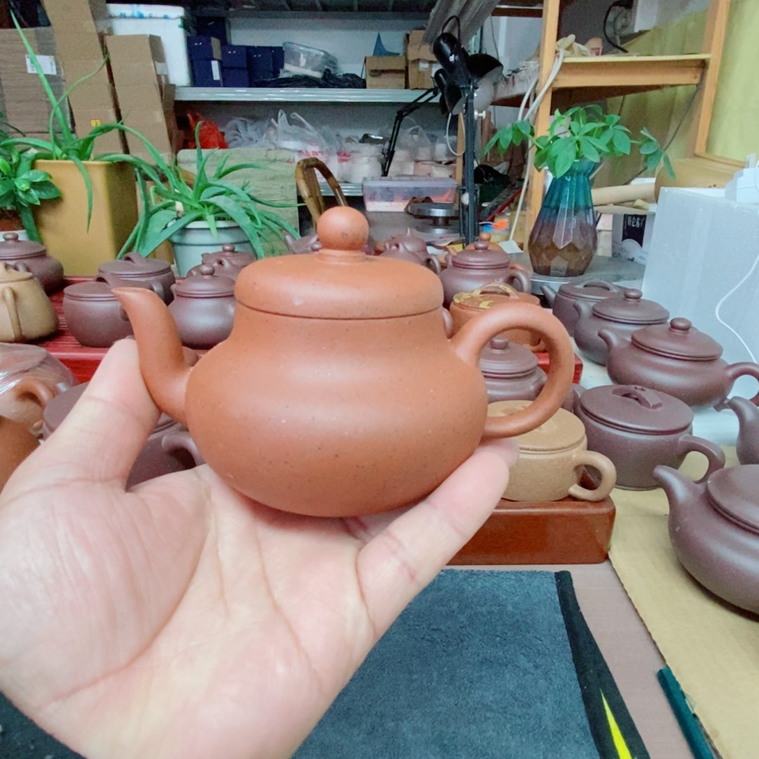 紫砂茶壶一****的红泥零添加君德壶不是半手工壶假一赔十