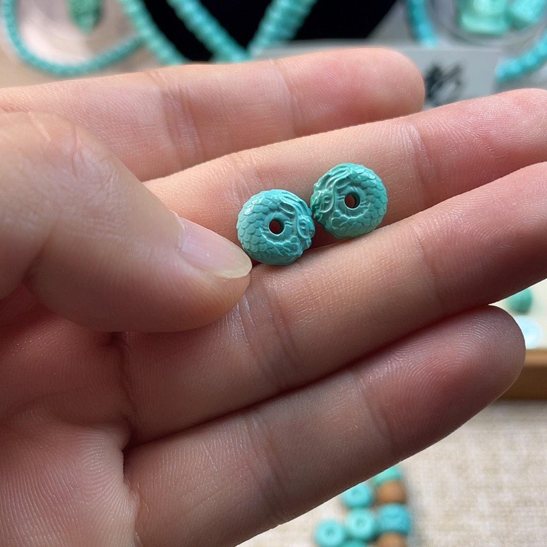 原生态湖北松配饰，直径10