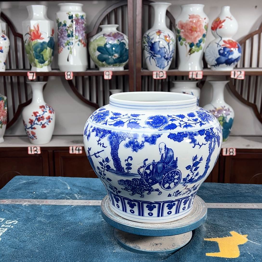 摆件景德镇陶瓷大口鬼谷