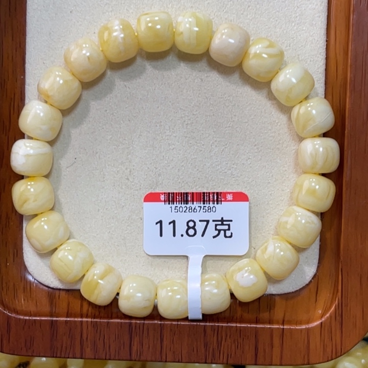琥珀手链未镶嵌悲***嘎蜜蜡