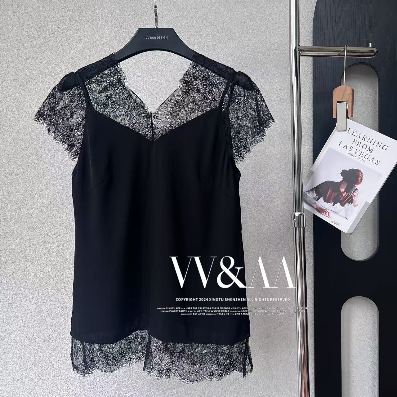 VV&AA 洋气休闲蕾丝内搭美背吊带背心 R807