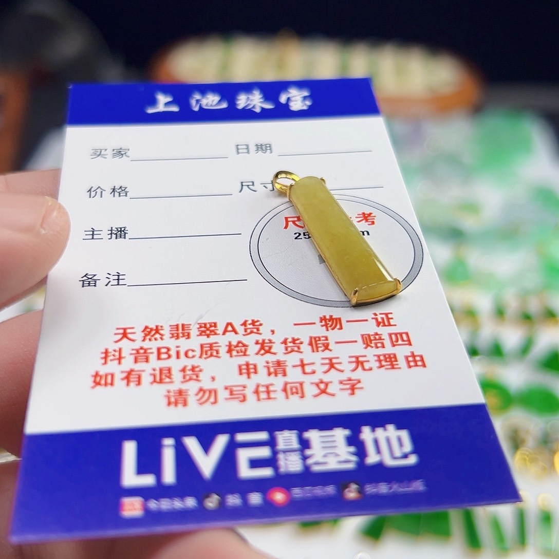 颈饰18K金镶嵌翡翠翡翠