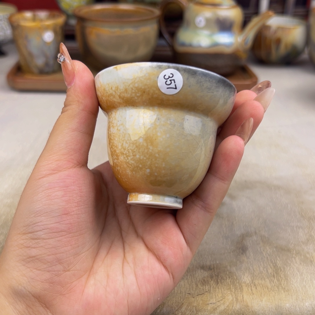 杯纯手工柴烧主人杯