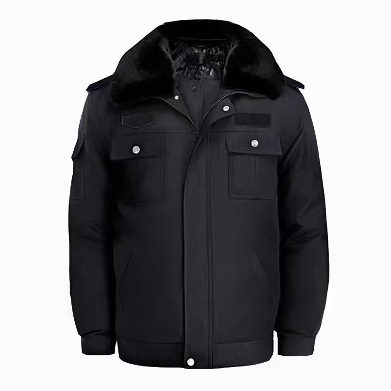 长袖上装冬季防寒服秋冬加厚毛领