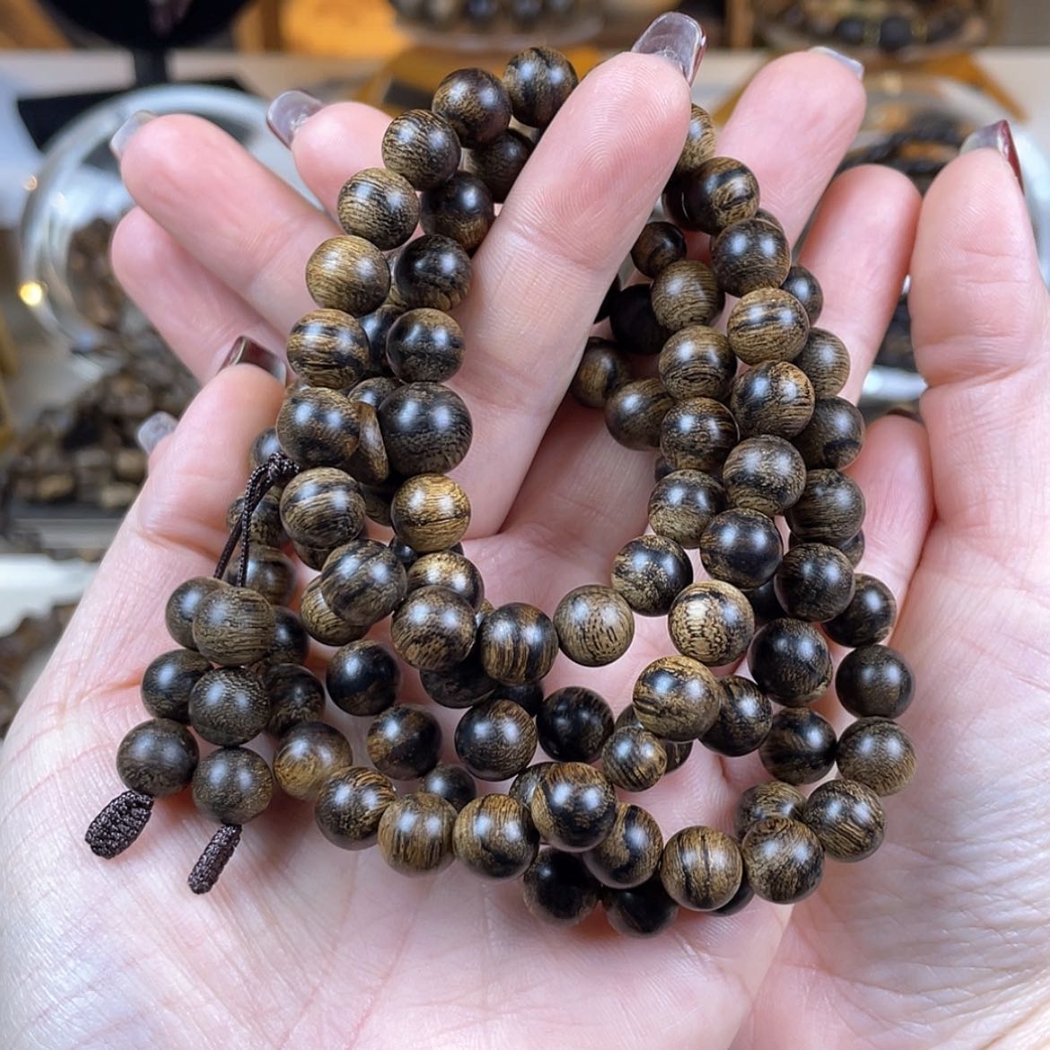 【闪购商品】沉香手串成**上越南芽庄白棋楠留疤