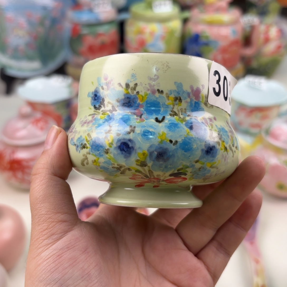 景德镇手绘高温釉下彩陶瓷茶具
