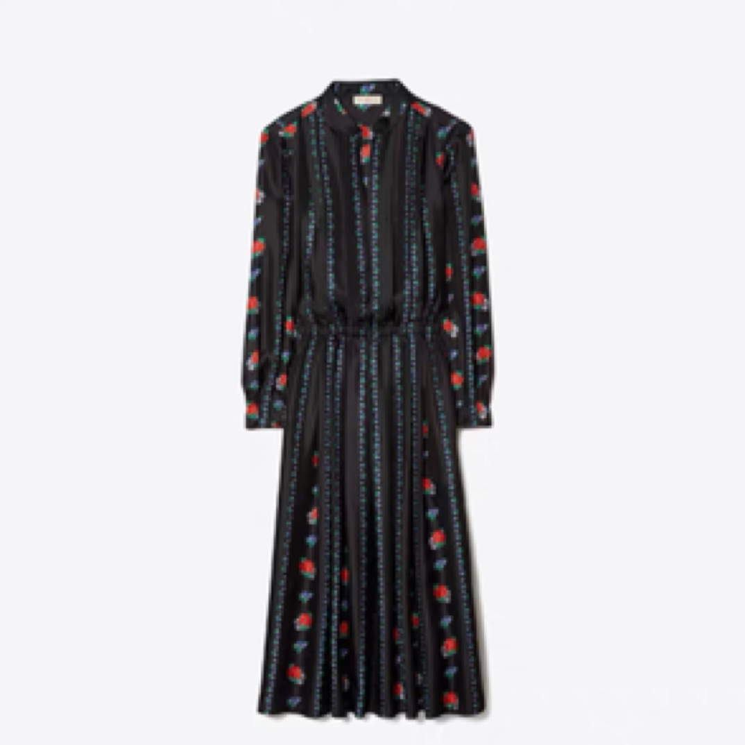 99新 TORY BURCH/汤丽柏琦 印花连衣裙/2码/A02843