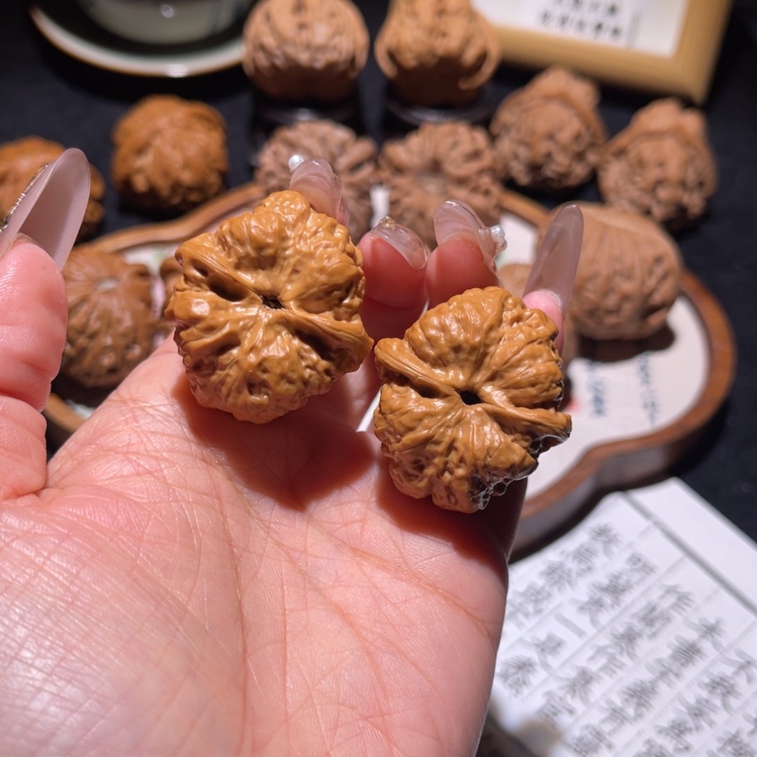 雨***尘把件文玩核桃32昌平蛤蟆头直播选购88002