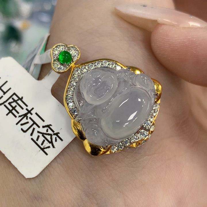 翡翠银S925镶嵌颈饰