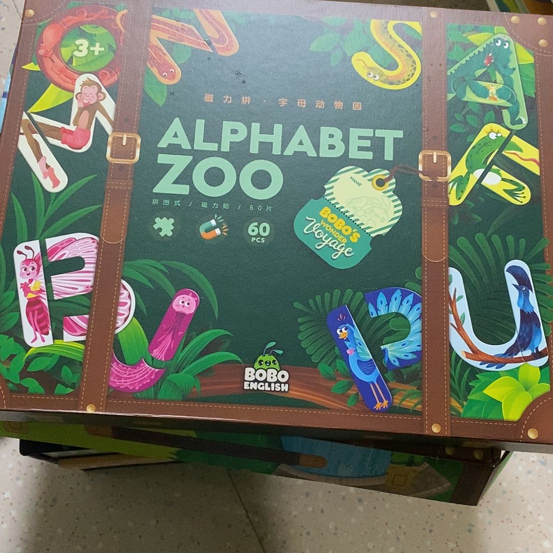 磁力拼，字母动物园