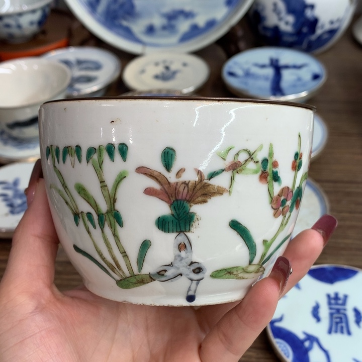 壶承方*现代纯手工手绘的主人杯