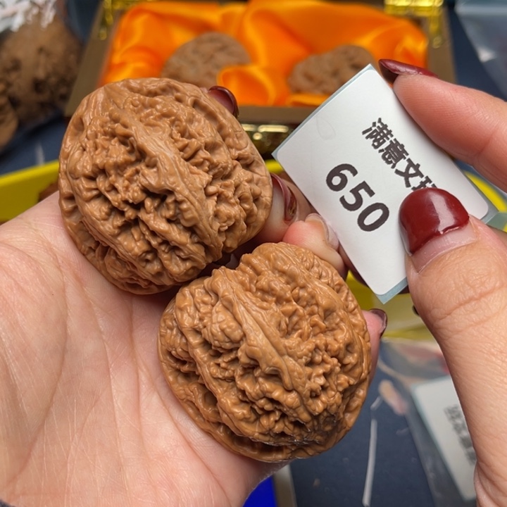 文玩核桃把件粗筋43.650