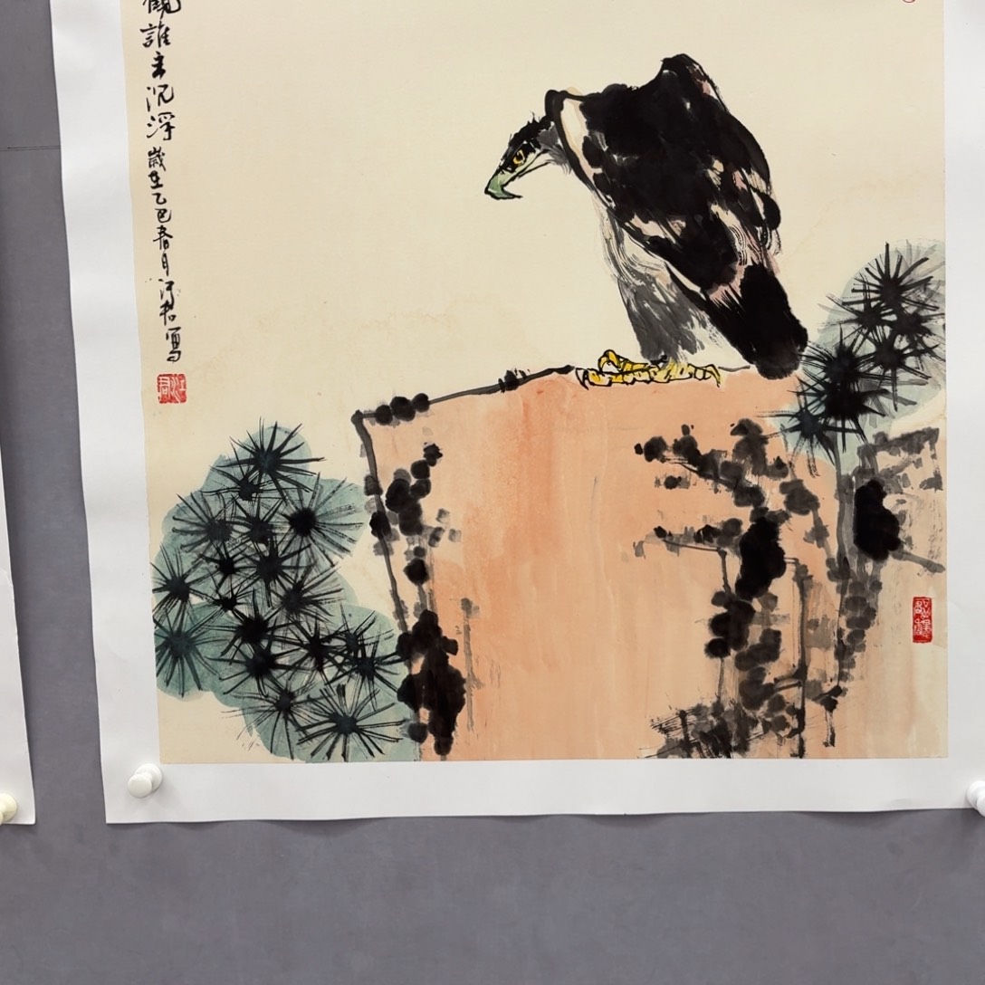 国画艺术家真人手绘