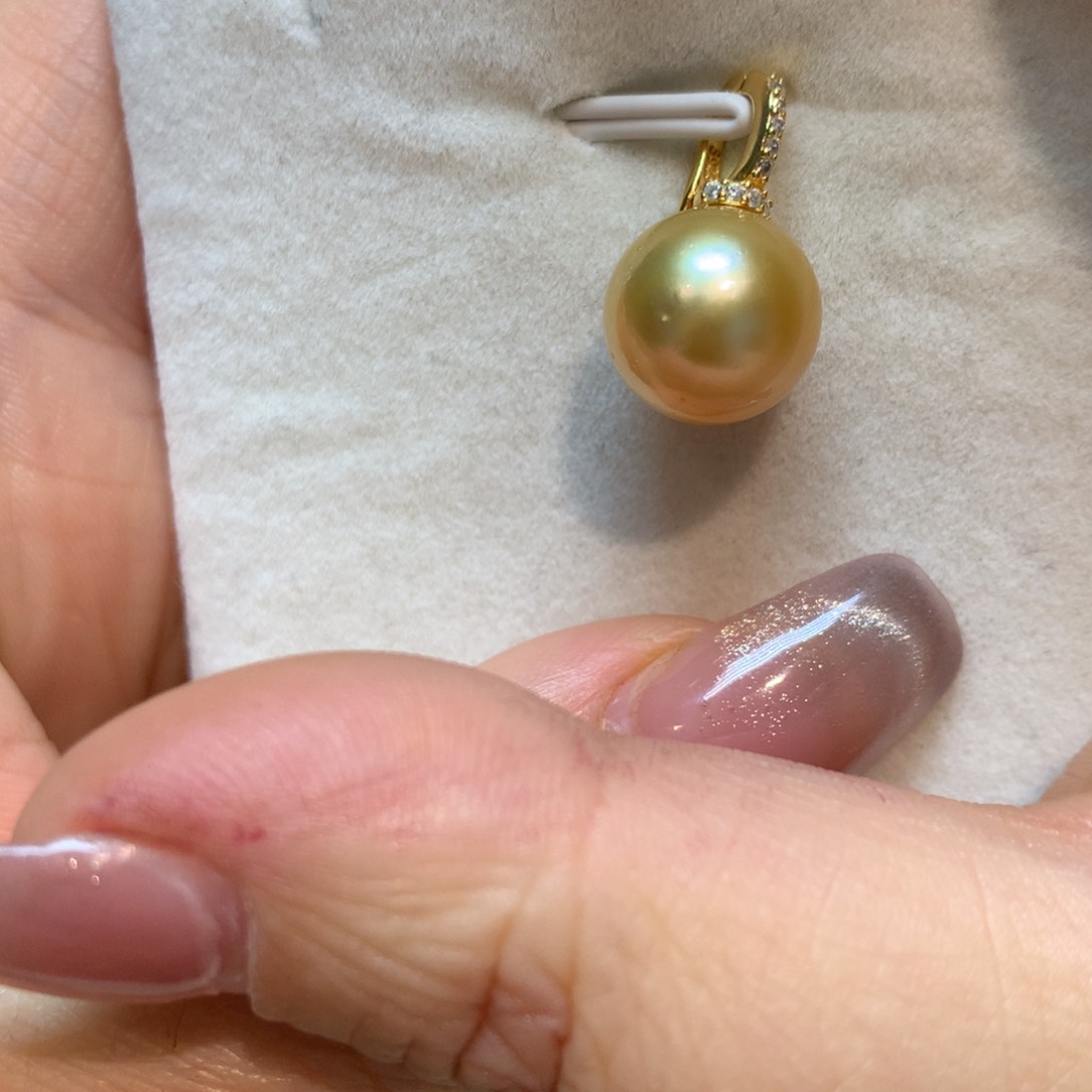 海水珍珠颈饰银S925镶嵌