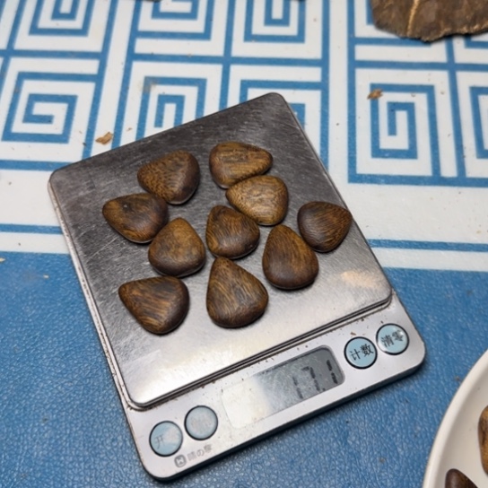 *****木质绿奇乌身吊坠17克