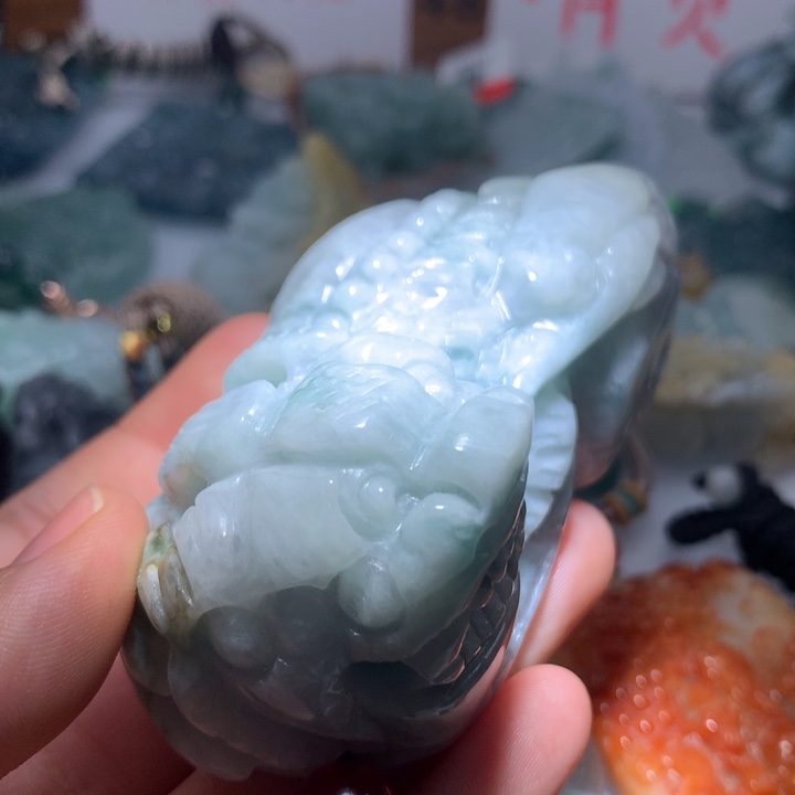 翡翠颈饰未镶嵌保真天然A货翡翠