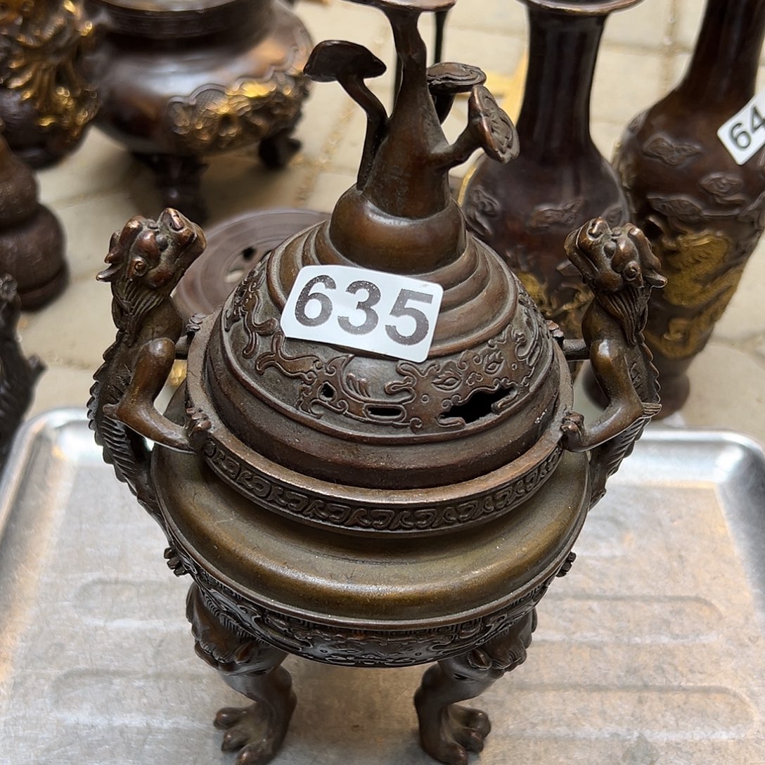 黄铜摆件，文房摆件