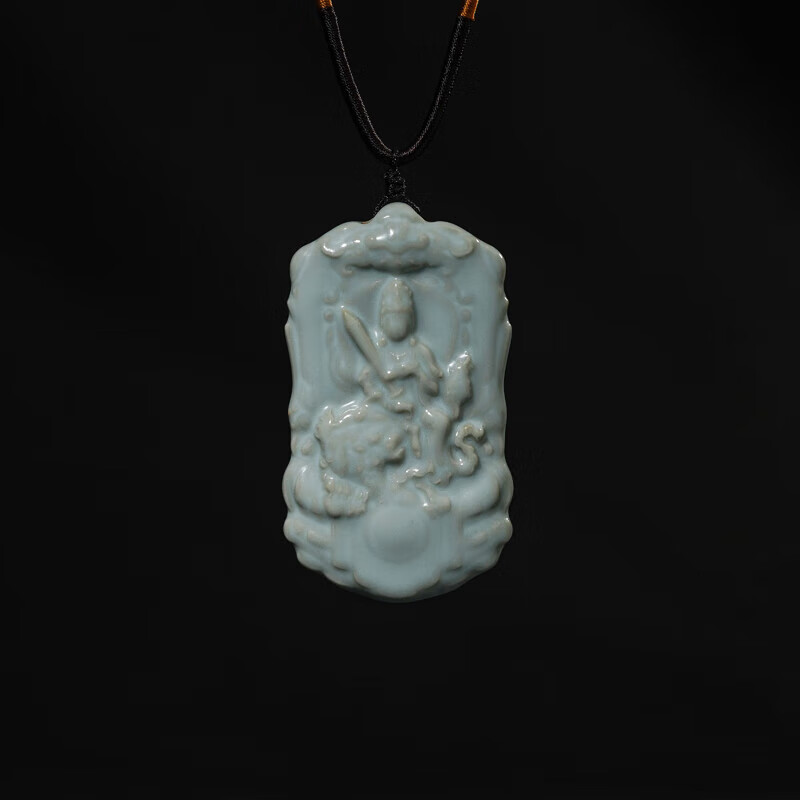 汝窑本命佛吊坠八大守护神虚空藏大势至不动明王普贤文殊菩萨