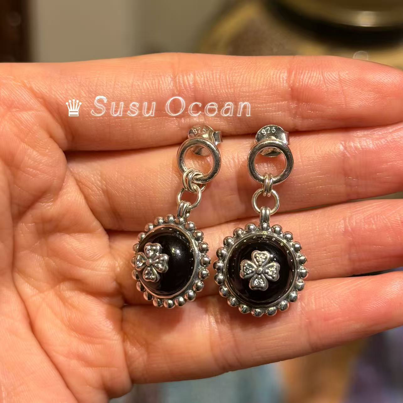 925银耳饰 【136】 SusuOcean鉴赏珠宝