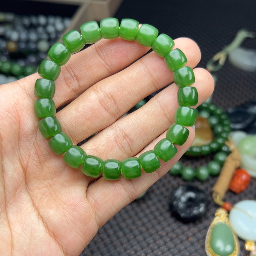 和田玉挂件未镶嵌布**王手串