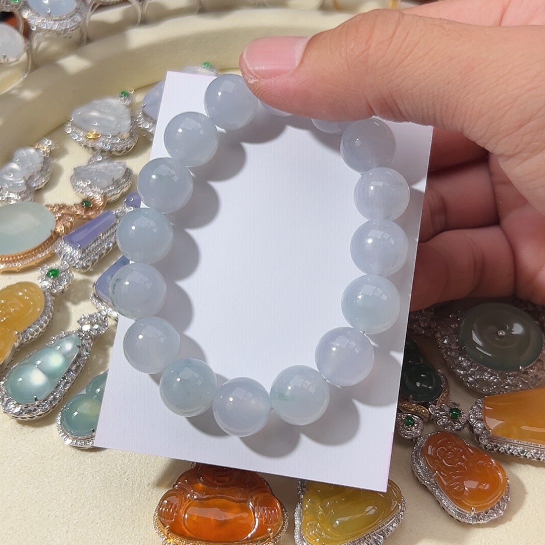 翡翠未镶嵌手链手串