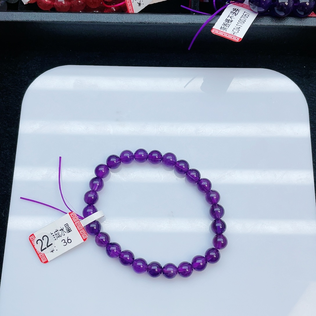 水晶手串未镶嵌紫水