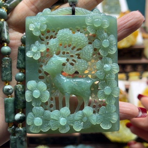 岫玉挂件未镶嵌挂件