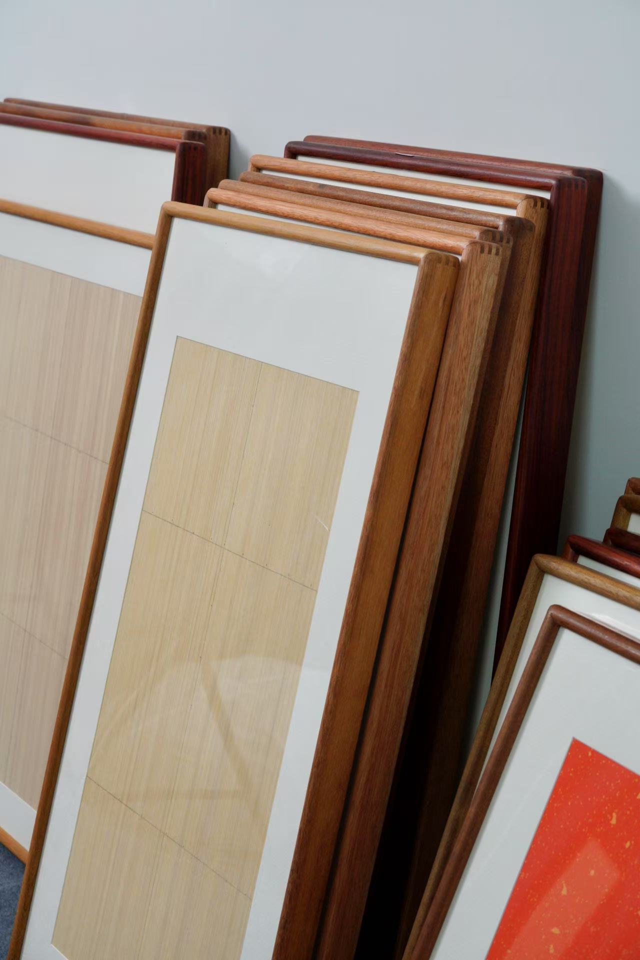 定制链接多个可选色实木画框