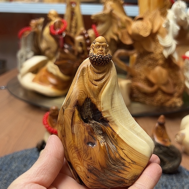 柏木把件崖柏摆件