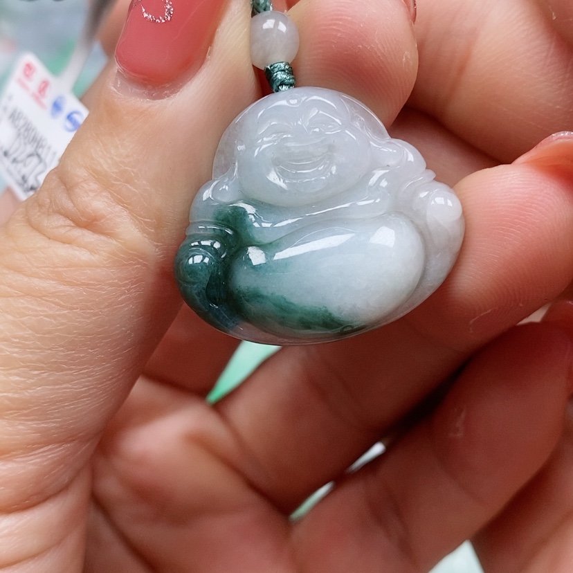 【闪购商品】翡翠颈饰未镶嵌天然翡翠A货佛公