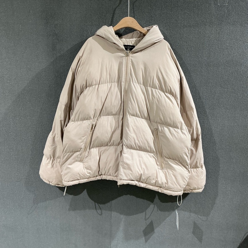 未使用 Balenciaga/巴黎世家 （pm）双钩桑蚕丝棉服外套 1码/2184