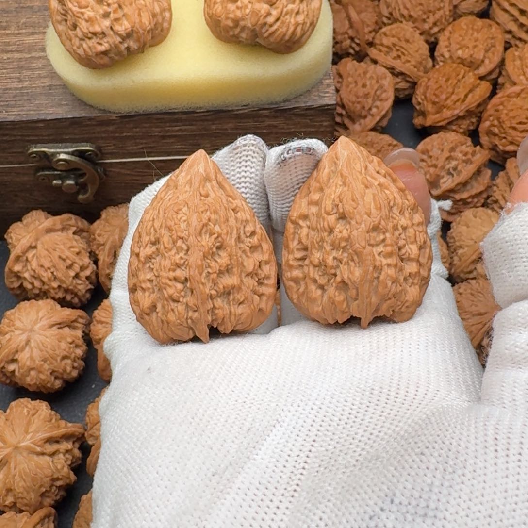 文玩核桃吊坠34+塔尖014