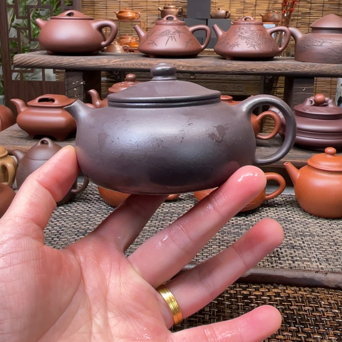 紫砂茶壶宜兴原矿紫砂手工制180