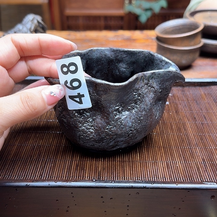 纯手工制作粗陶茶具