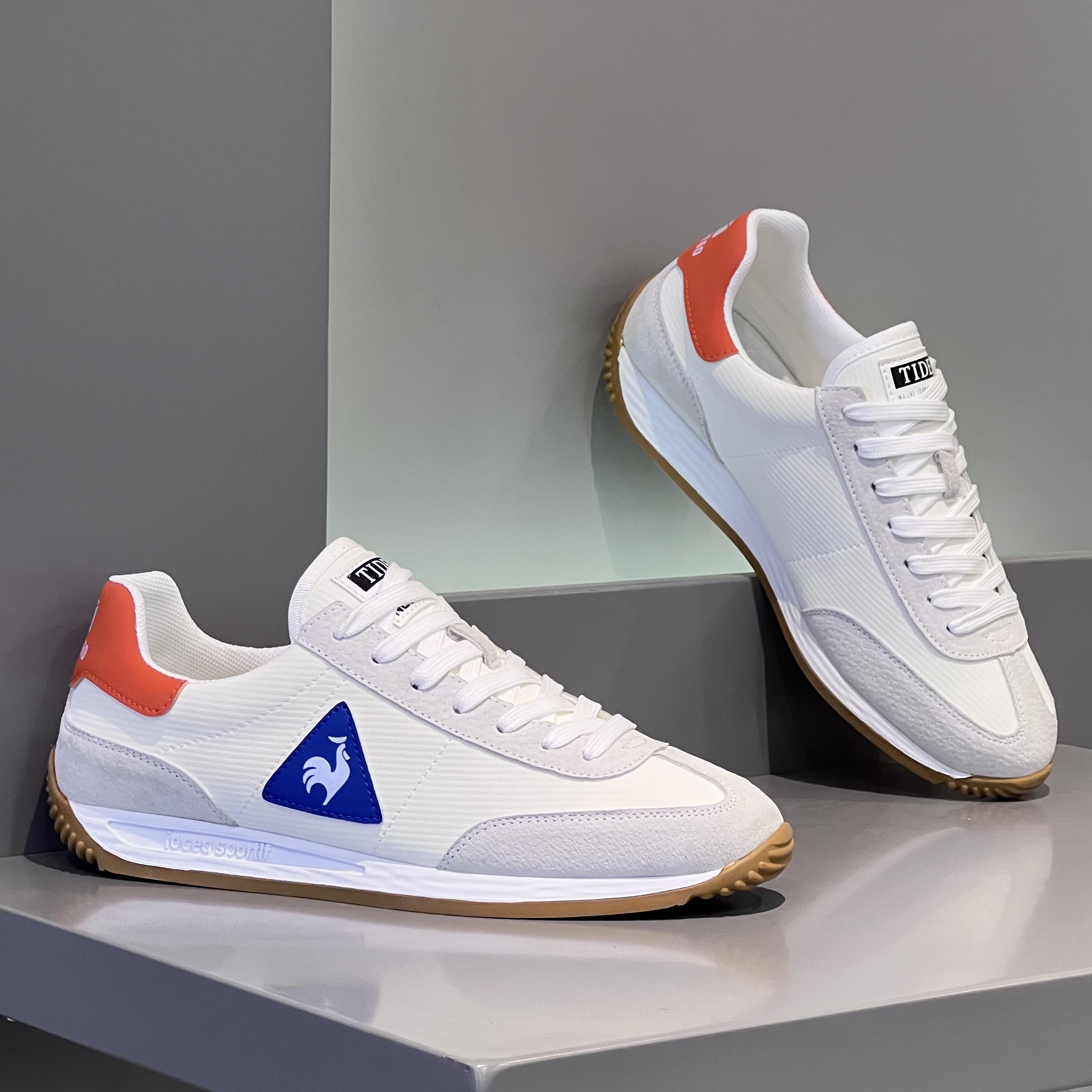 高端公鸡男鞋2025新款潮流百搭皮面运动休闲鞋轻便软底阿甘鞋子男